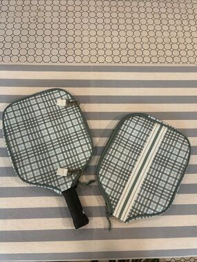 Target Plaid Paddle Covers in Blue-Green – Twin Pack
